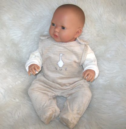 AD7a Levensechte Babypop softbody slaapogen kleding speen 52 cm