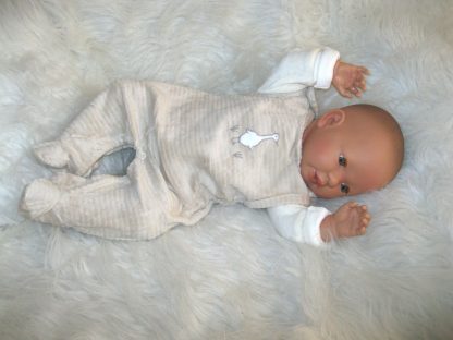 AD7a Levensechte Babypop softbody slaapogen kleding speen 52 cm - Afbeelding 3