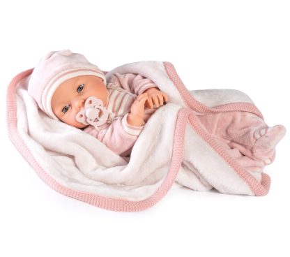 Antonio Juan pop babypop soft body slaapogen in kleding en speen 37 cm - Afbeelding 8