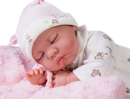 Antonio Juan pop babypop soft body slapend met kleding en kussen 42 cm - Afbeelding 2