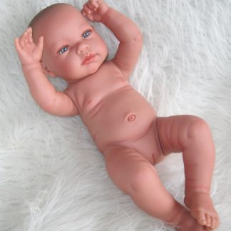 Llorens levensechte babypop fullbody meisje met kleding en speen 43 cm