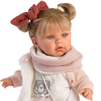 Llorens softbody pop Julia met haar geluid kleding en speen 42 cm