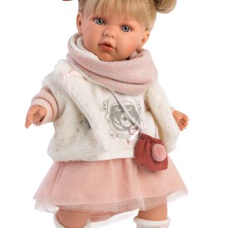 Llorens softbody pop Julia met haar geluid kleding speen 42 cm