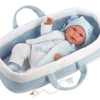 Llorens Poppenkleding 5 delig incl. reiswieg Llorens voor pop 40 t/m 44 cm